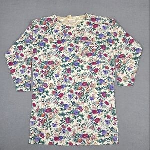 NEW Vintage Victorias Secret Nightgown Womens Small Floral Roses Gold Label 90s